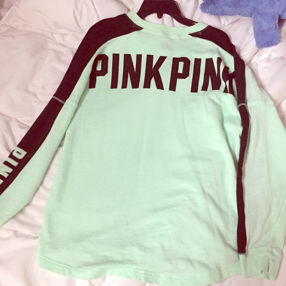 PINK Victoria's Secret Tops - Mint PINK Crew and Phone Case TRADE 💓
