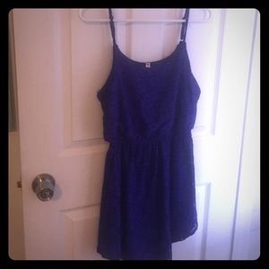 Purple blue lace dress