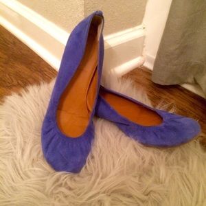 J Crew Cece Suede Ballet Flats