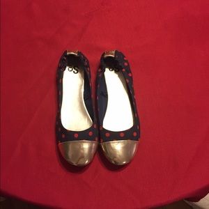 Navy blue flats- womens size 8