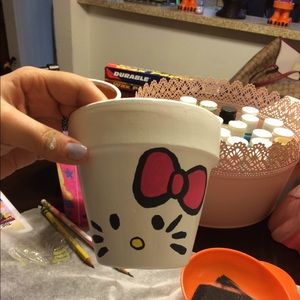 Hello kitty flower pot