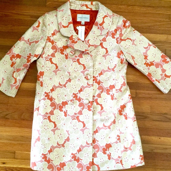 Banana Republic floral large coat