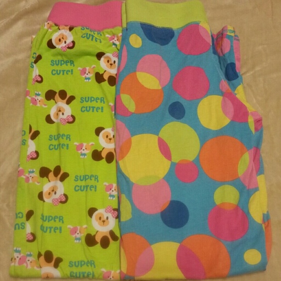 2 pairs of pajama pants