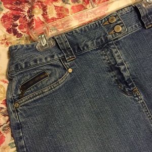 Ladies Long Blue Jean Skirt Size 12