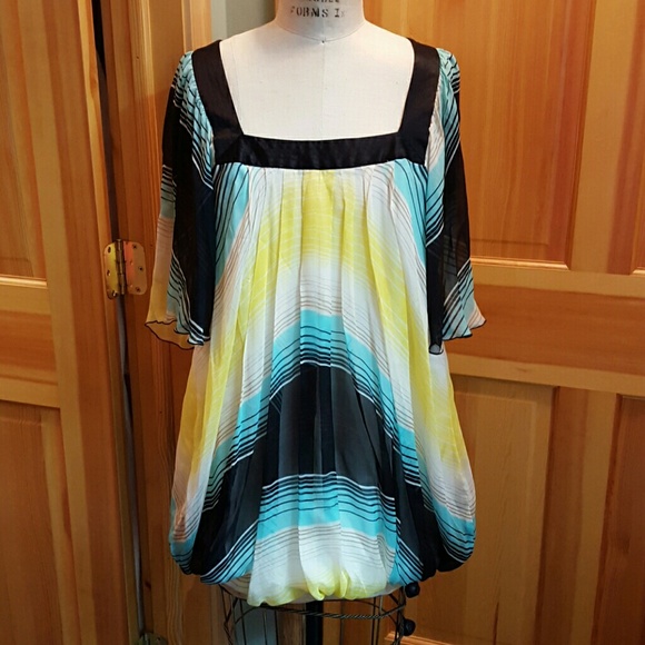 bebe satin-trimmed balloon blouse