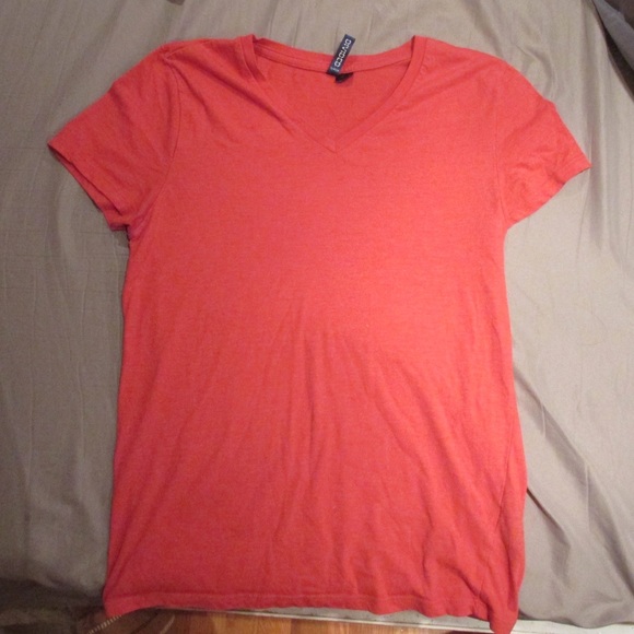 Red V-neck
