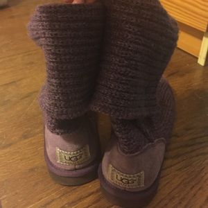 Purple knit uggs