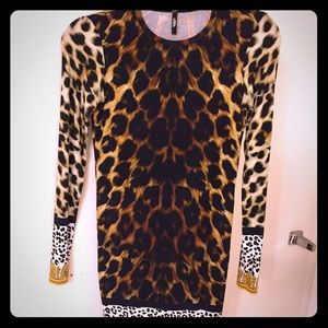 Versace Leopard Mini Dress