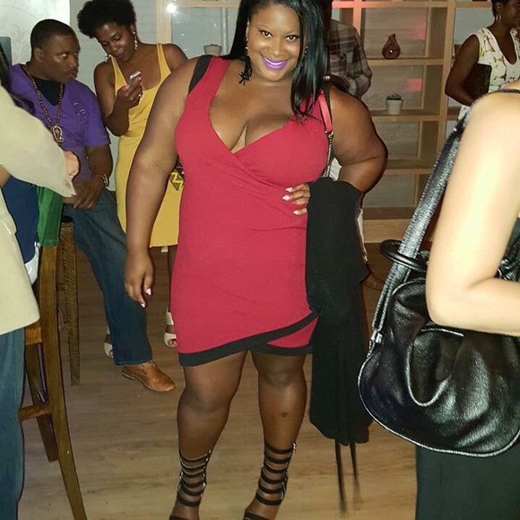 The most sexy Burgundy and black dress