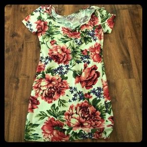 Floral bodycon dress
