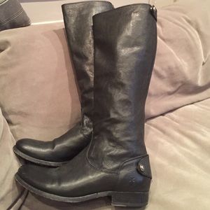 Frye Melissa Zip up with button