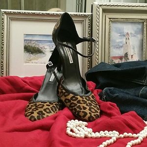 Charles David leopard hair high heels