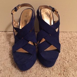 Blue Suede heels
