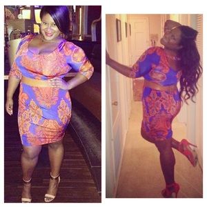 Plus size body-conscious dress