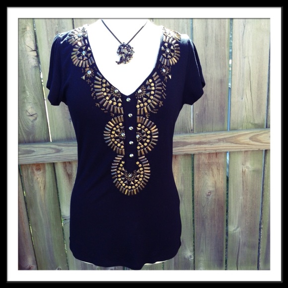 Cache Black Top Size Medium - Picture 2 of 4