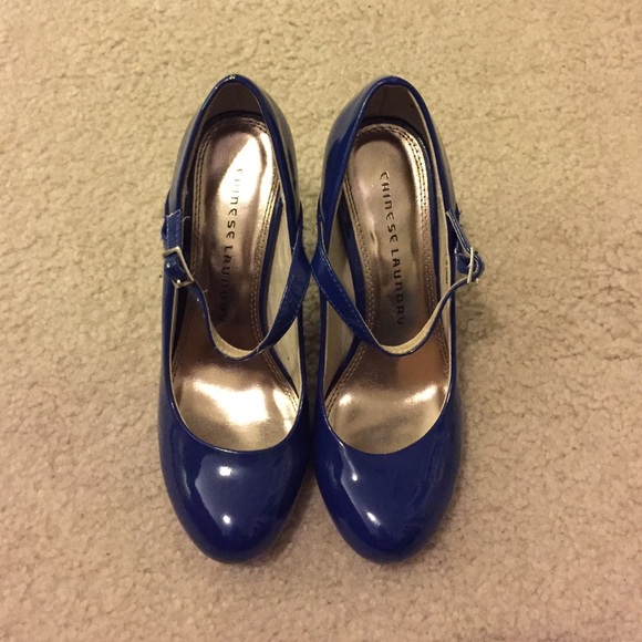 Royal blue heels