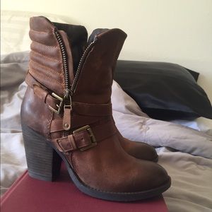 Brown Steve Madden ankle boots