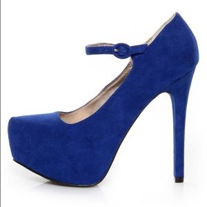 Royal Cobalt Blue Pointy Toe High Heel Pump 8