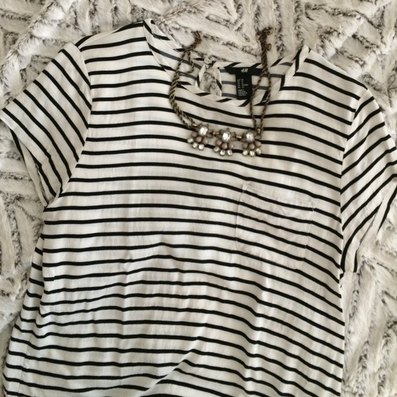 Black & White Stripe Blouse
