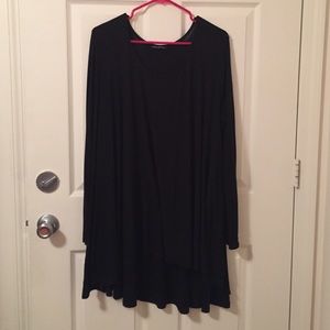 American Threads Black Flowy Tunic Dress / Top