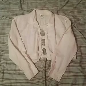 80's cropped button up