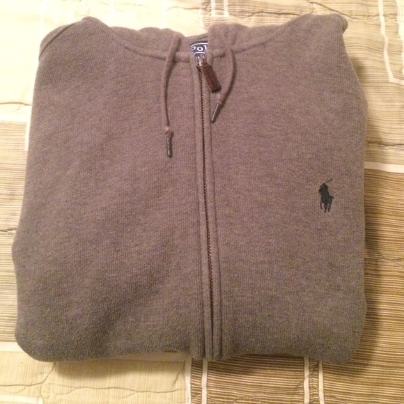 Grey polo zip up jacket