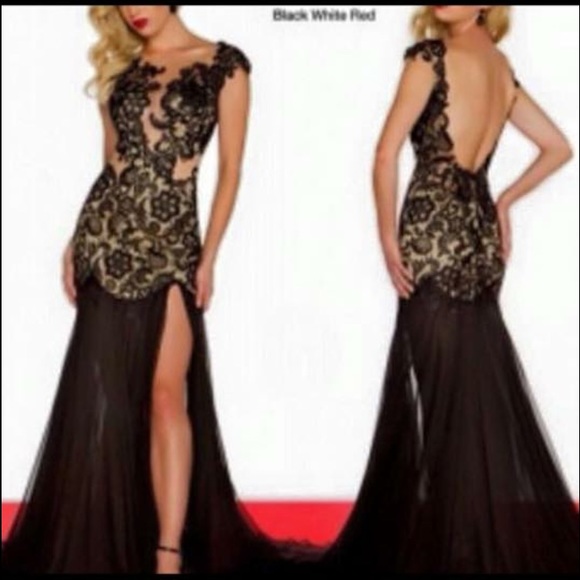 Black evening gown