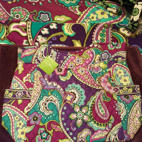 NWT Vera Bradley pleated tote in Heather