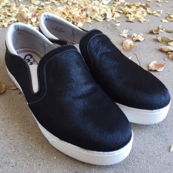 Sam Edelman Calf Hair Slip Ons SZ. 8.5