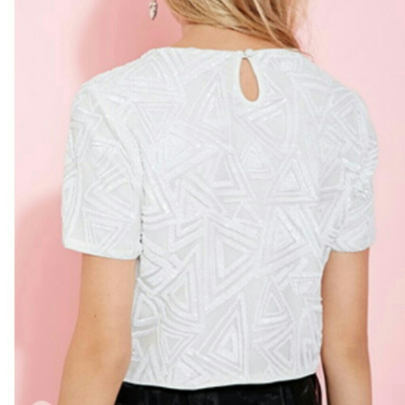 Triangle pattern sequin top - Picture 4 of 4