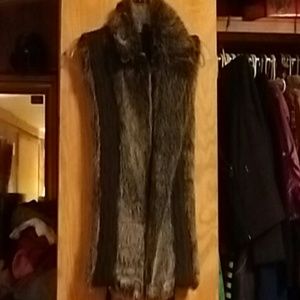 Faux fur vest