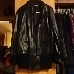 Black polyurethane jacket