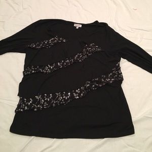 Long sleeve sparkle shirt