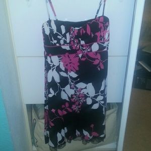 This is a kimda fancy dress with fabric underlayer