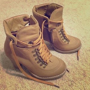 Tan ankle boots