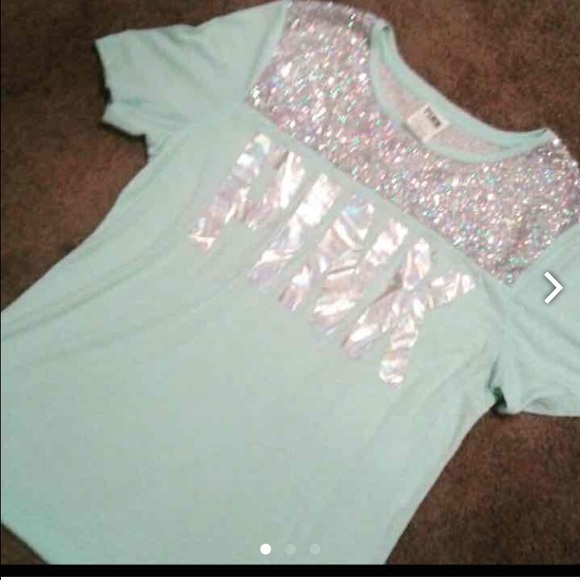 Bling pink tee M