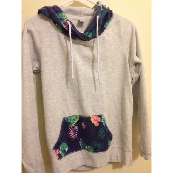 Floral tropical hoodie