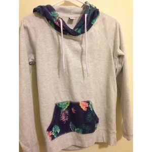 Floral tropical hoodie
