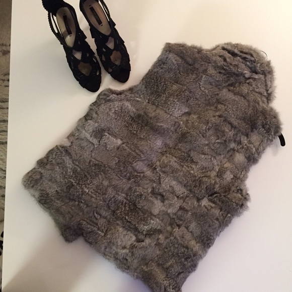 Saks Rabbit Fur Coat - Picture 3 of 4