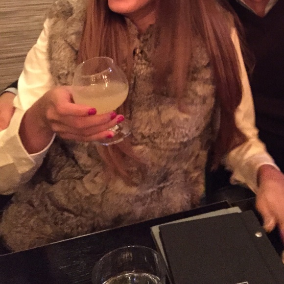 Saks Rabbit Fur Coat - Picture 4 of 4