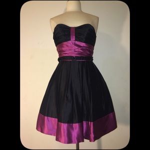 🖤🎆VINTAGE Betsey Johnson Black/ Purple Cocktail Dress🎆🖤