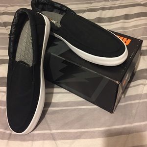 Black Mens Slip-Ons