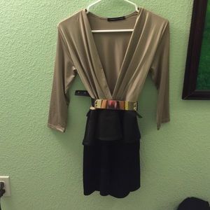 Deep V Plunge Dress