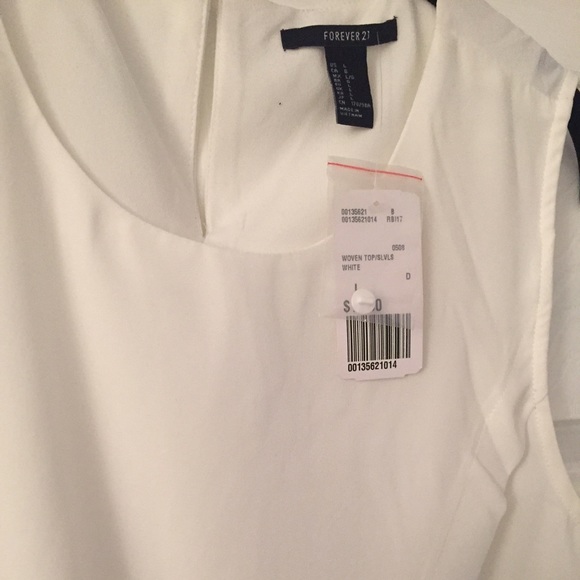 NEW White Tank Blouse - Picture 2 of 3