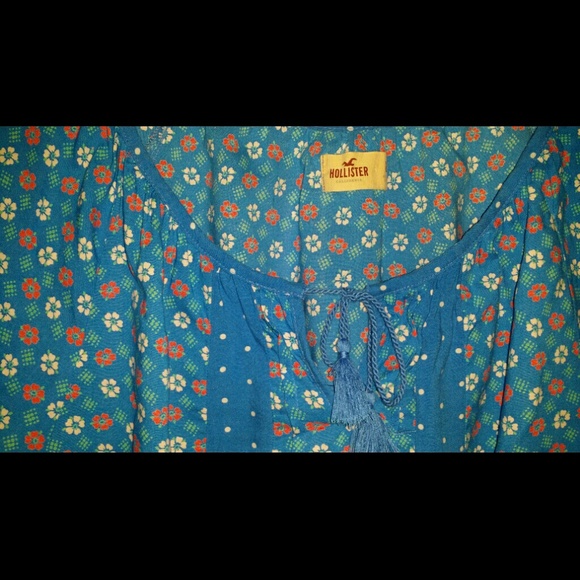 Hollister peasant top brand new no tag cute - Picture 4 of 4