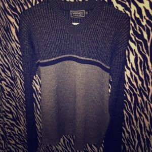 Men's Versace V neck sweater.