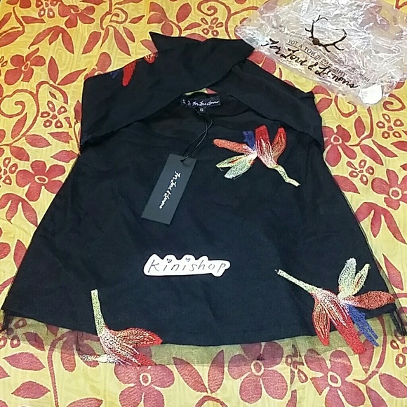 New birds of paradise for love & lemons skirt S - Picture 3 of 4