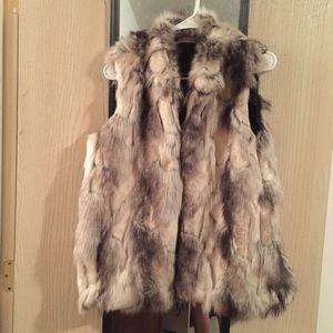 Faux fur vest