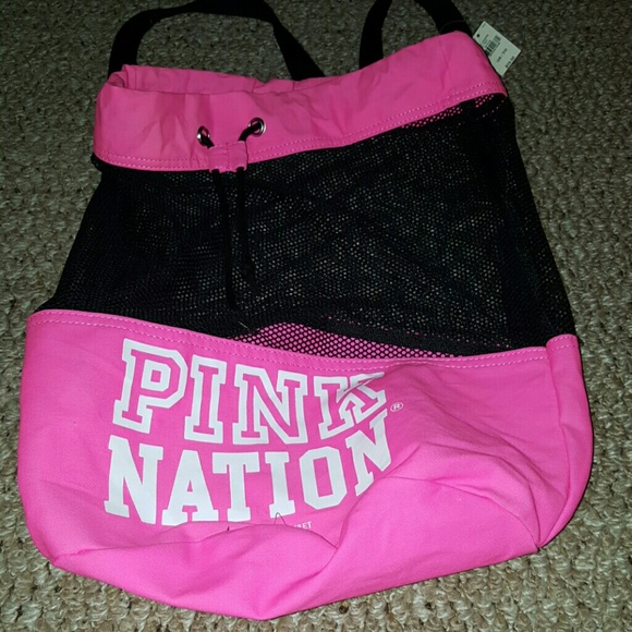 NWT PINK bag & flip flops