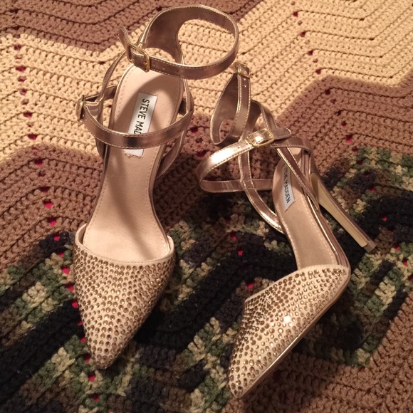 Steve Madden Gold Heels